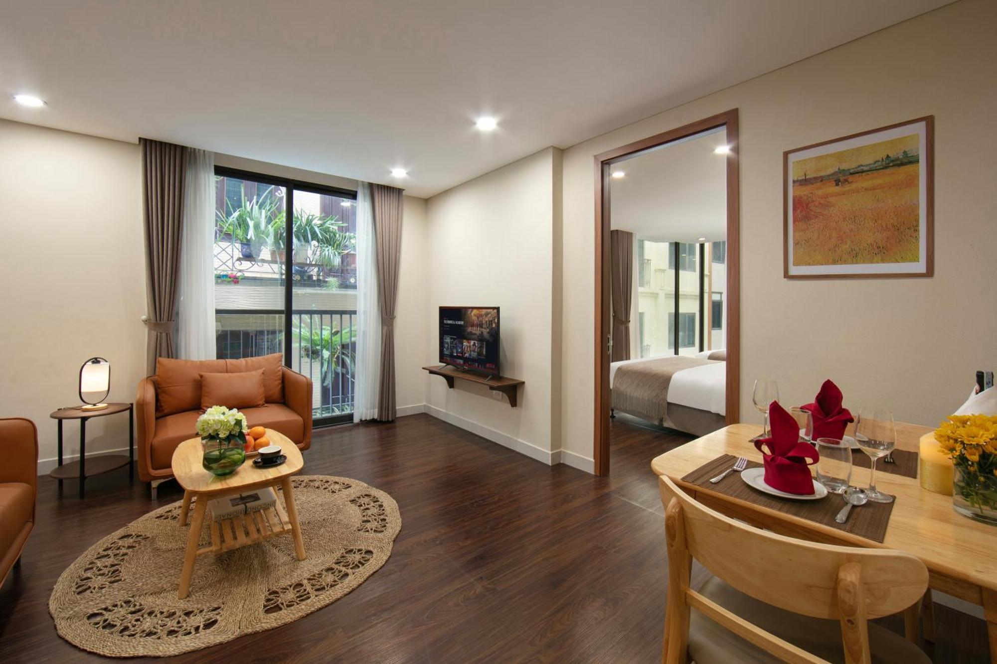 Hb Serviced Apartment - Lac Long Quan ฮานอย ภายนอก รูปภาพ
